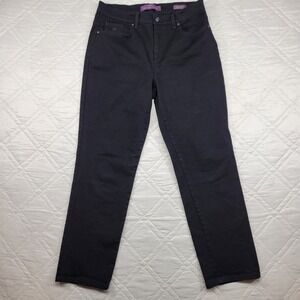 Gloria Vanderbilt Amanda black jeans size‎ 12 short